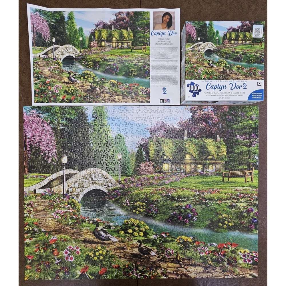 The Art of Caplyn Dor PLEASANT JOURNEY 1000 Piece Puzzle KI Puzzles COMPLETE